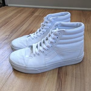 Vans Sk8 Hi Skate Sneaker - white sz 8.5